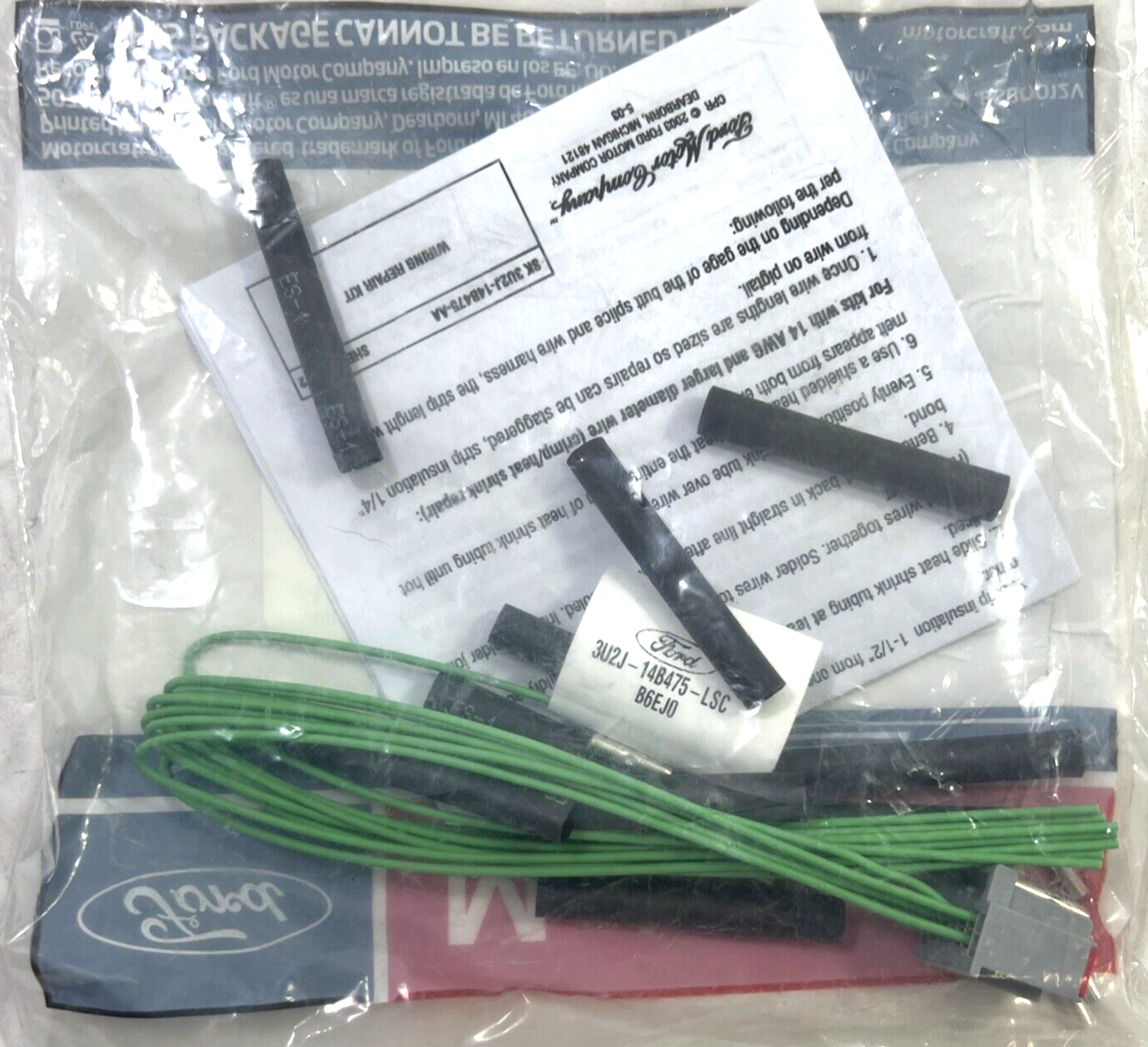 Genuine OEM Ford Headlight Switch Connector Wire Assembly Motorcraft WPT1592