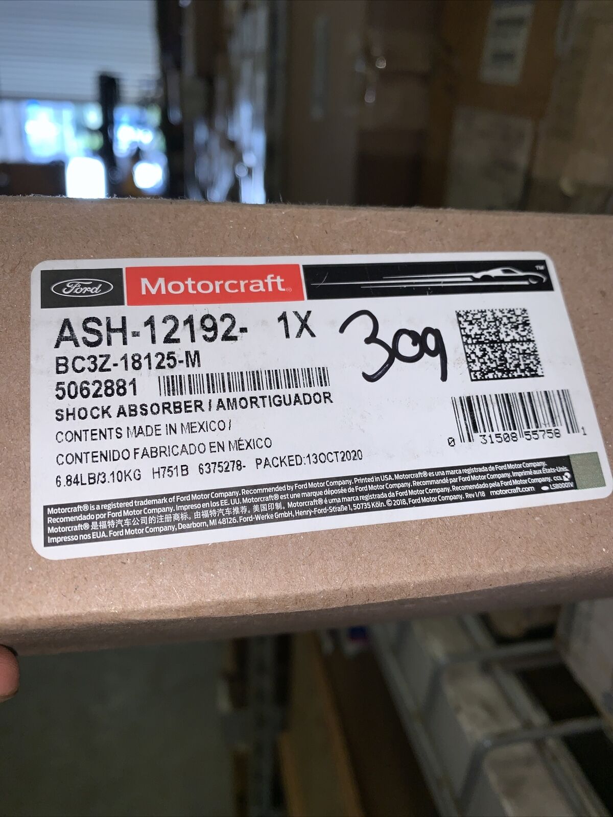 New OEM Ford Shock Absorber Rear L or R Motorcraft ASH-12192