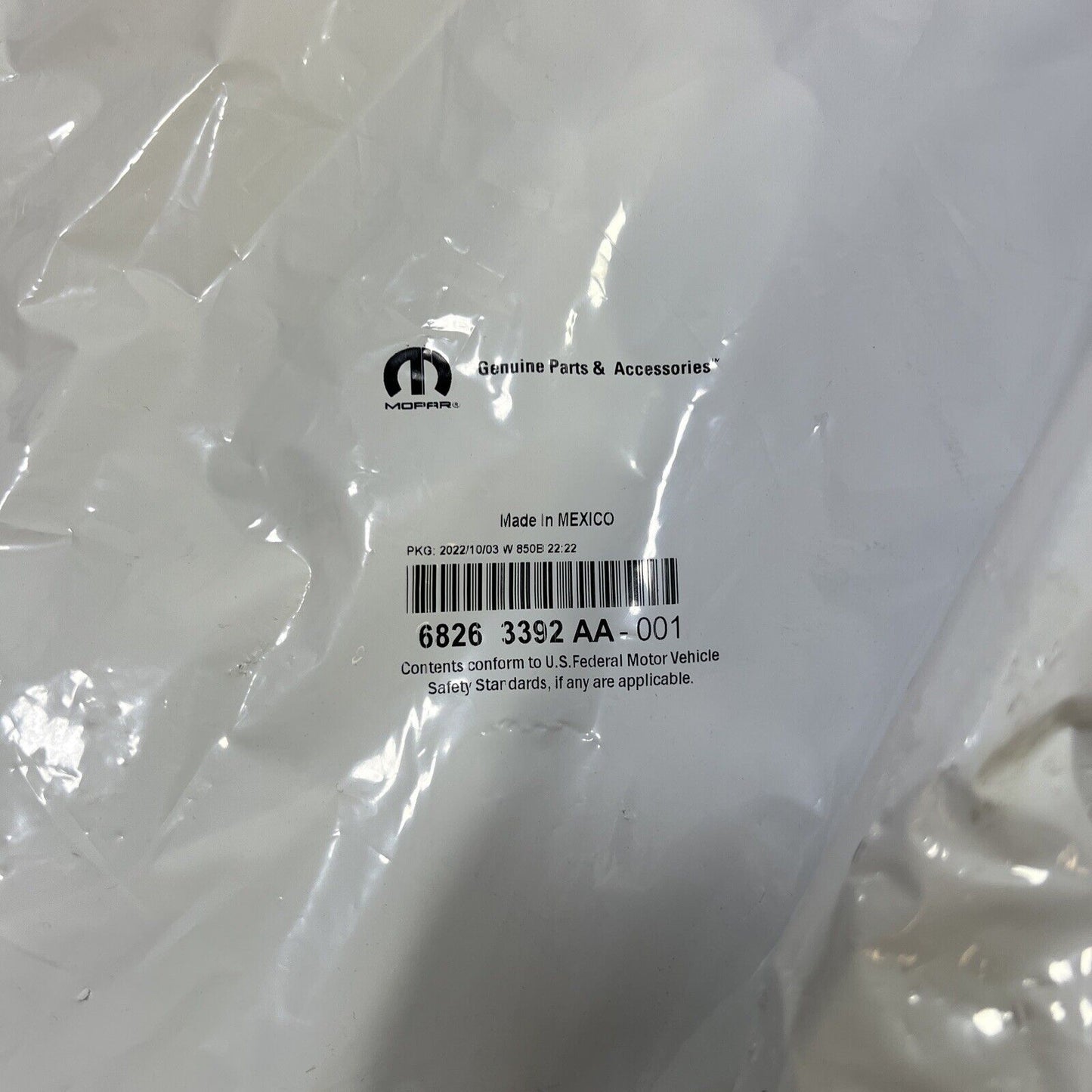 Genuine OEM Mopar 1500 Trailer Tow Mirror Cover Cap RIGHT 2019-2023 68263392AA