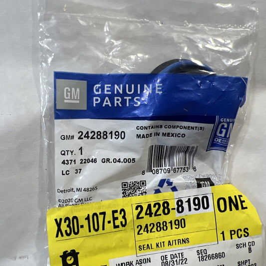 Genuine OEM GM Chevrolet Automatic Transmission Seals and O-Rings Kit 24288190