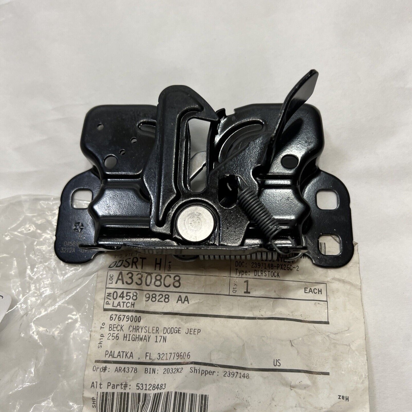 New OEM Genuine Mopar Journey 2007-2020 Hood Latch Assembly 4589828AA