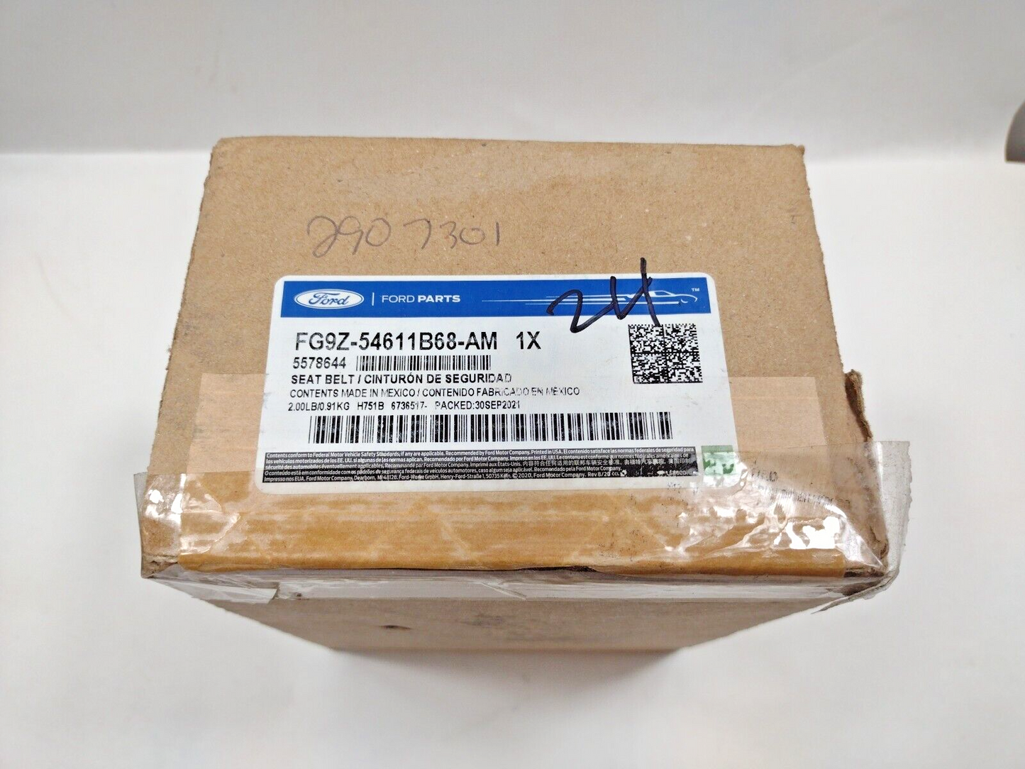 NEW OEM Ford Fusion MKZ Rear Right Outer Lap & Shoulder Seat Belt FG9Z54611B68AM