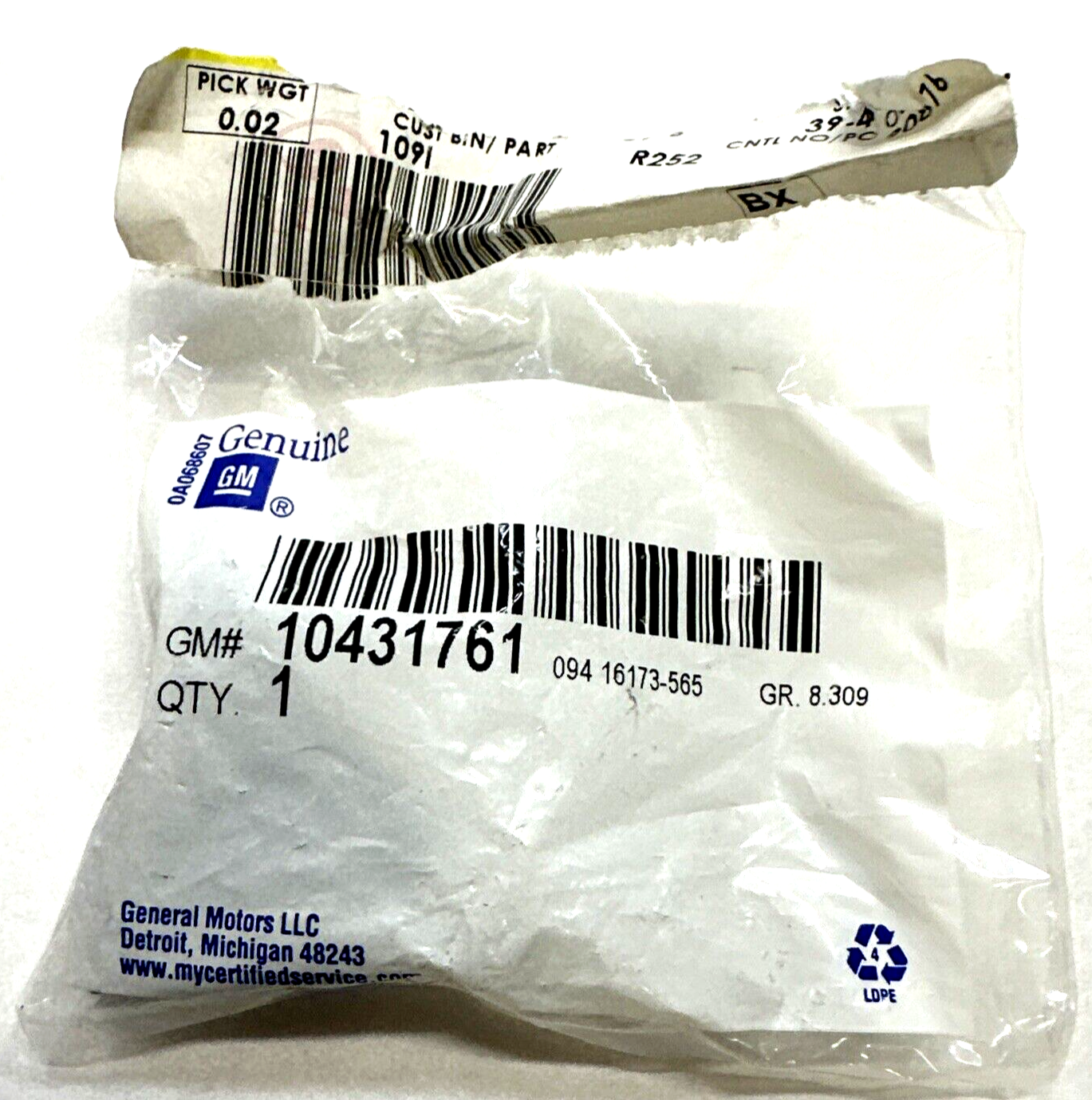 New OEM Genuine GM Chevrolet 2000-2016 Rocker Panel Molding Retainer 10431761