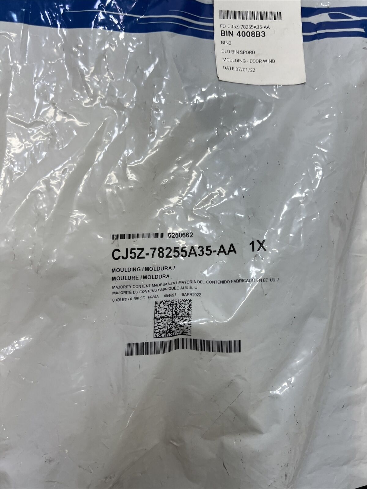 New OEM Genuine Ford Escape 13-19 Molding Door Window Applique CJ5Z78255A35AA