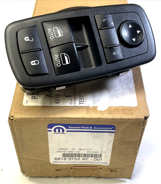 New OEM Genuine Mopar Dodge Challenger Driver Side Door Switch Bezel 68183752AF