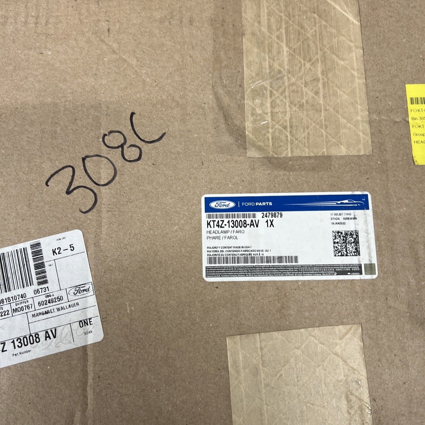 New OEM Genuine Ford Edge 2020-2023 Left Headlamp Assembly KT4Z13008AV