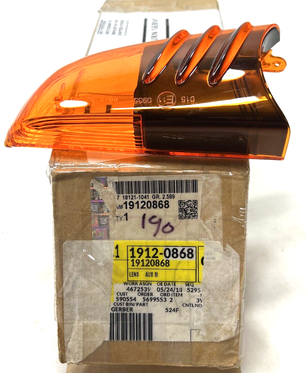 Genuine OEM GM Trailblazer Rear Right View Mirror Lens 2006-2009 19120868