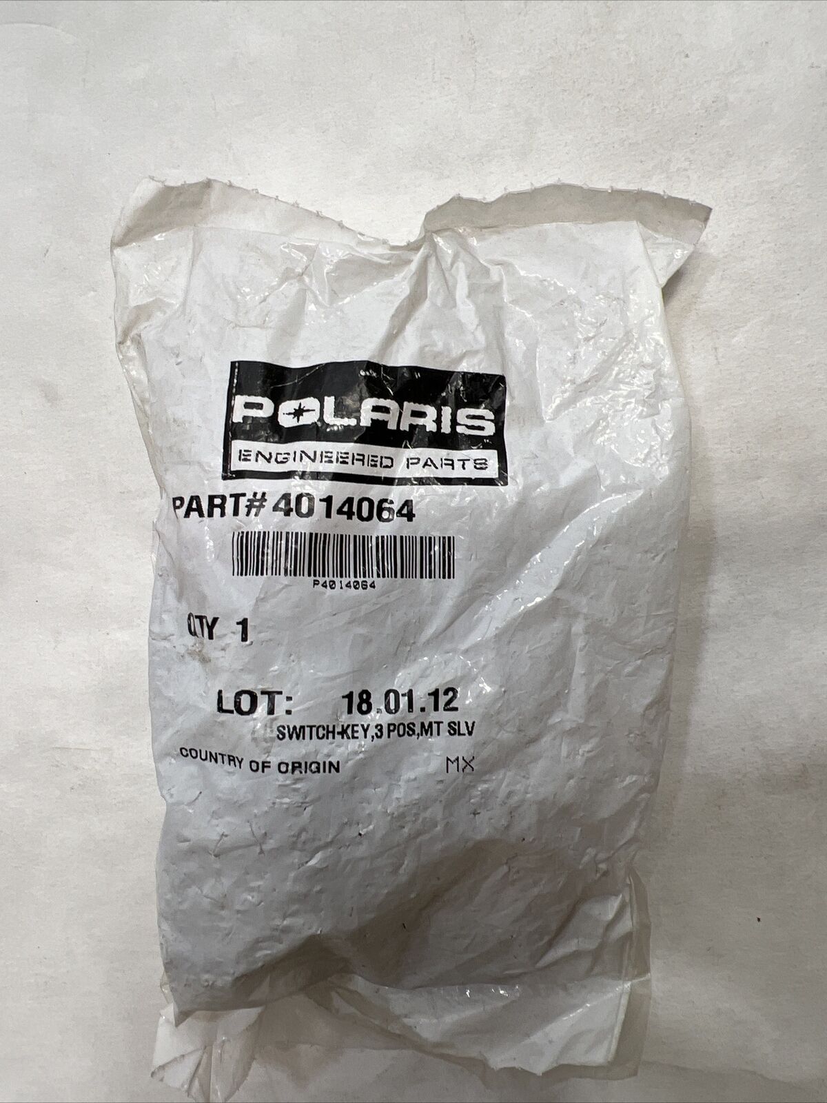 New OEM Genuine Polaris Key Switch 3 Position 4014064