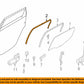 New OEM Ford Focus Rear Driver Side Door Window Channel 08-11 8S4Z-5426261-A