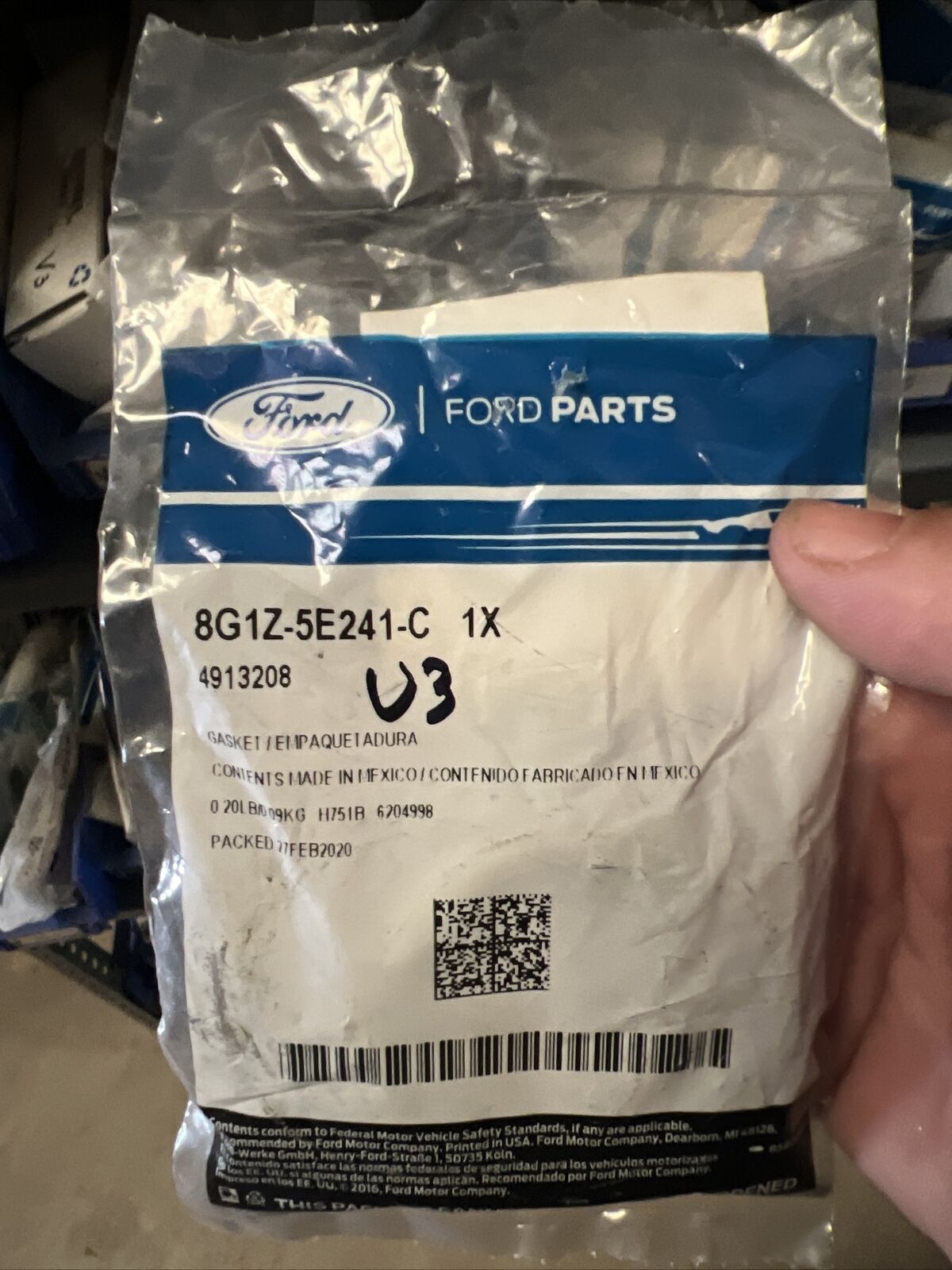 New OEM Genuine Ford MKT Edge 2008-2012 Front Pipe Gasket 8G1Z-5E241-C