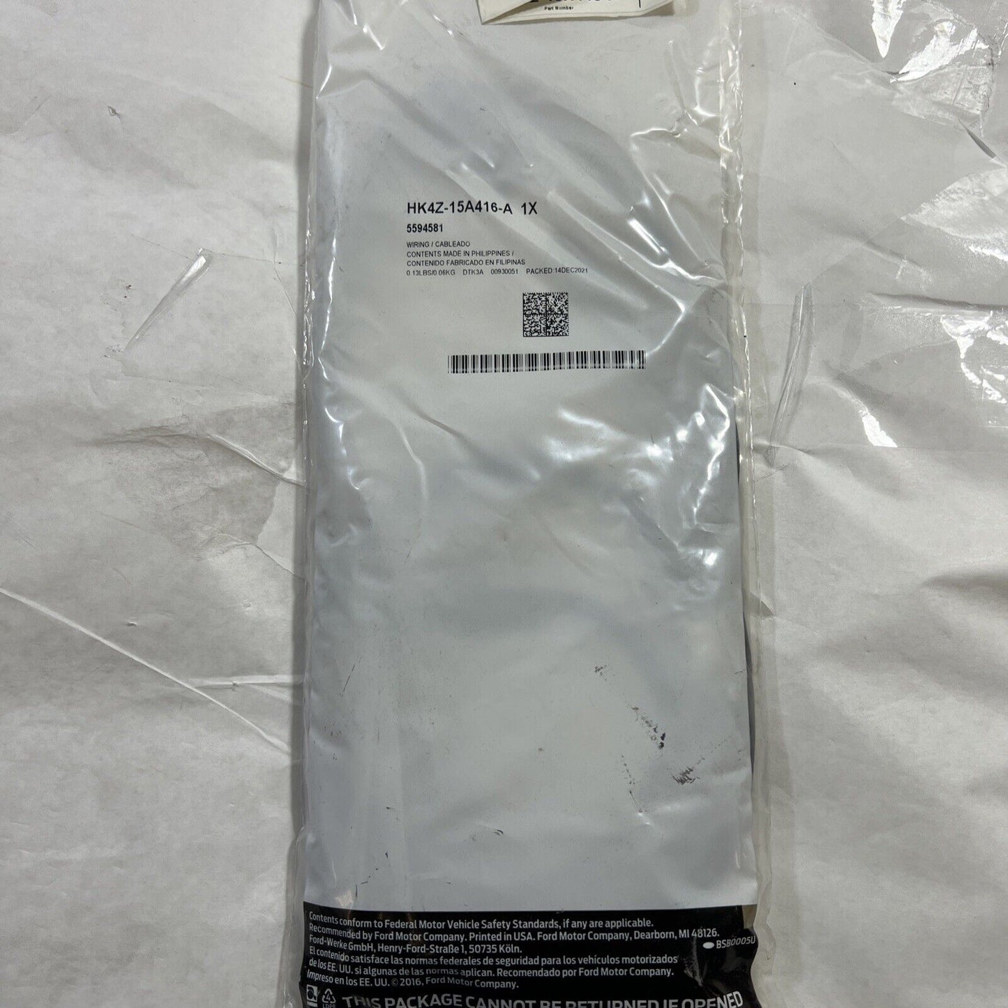 New Genuine Ford Trailer Hitch Wiring Kit HK4Z-15A416-A