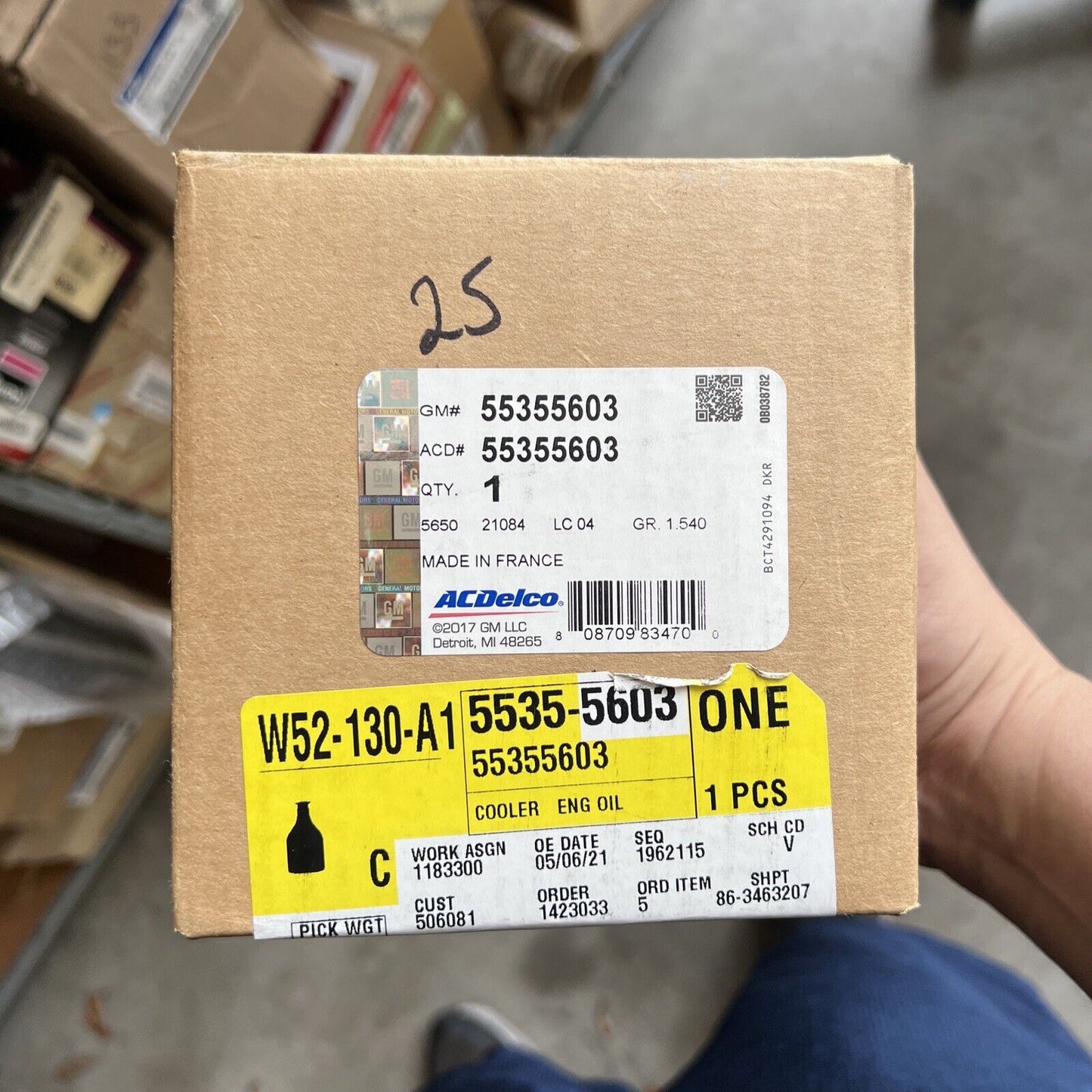 Genuine OEM GM Chevrolet Sonic Engine Oil Cooler 2008-2018 55355603