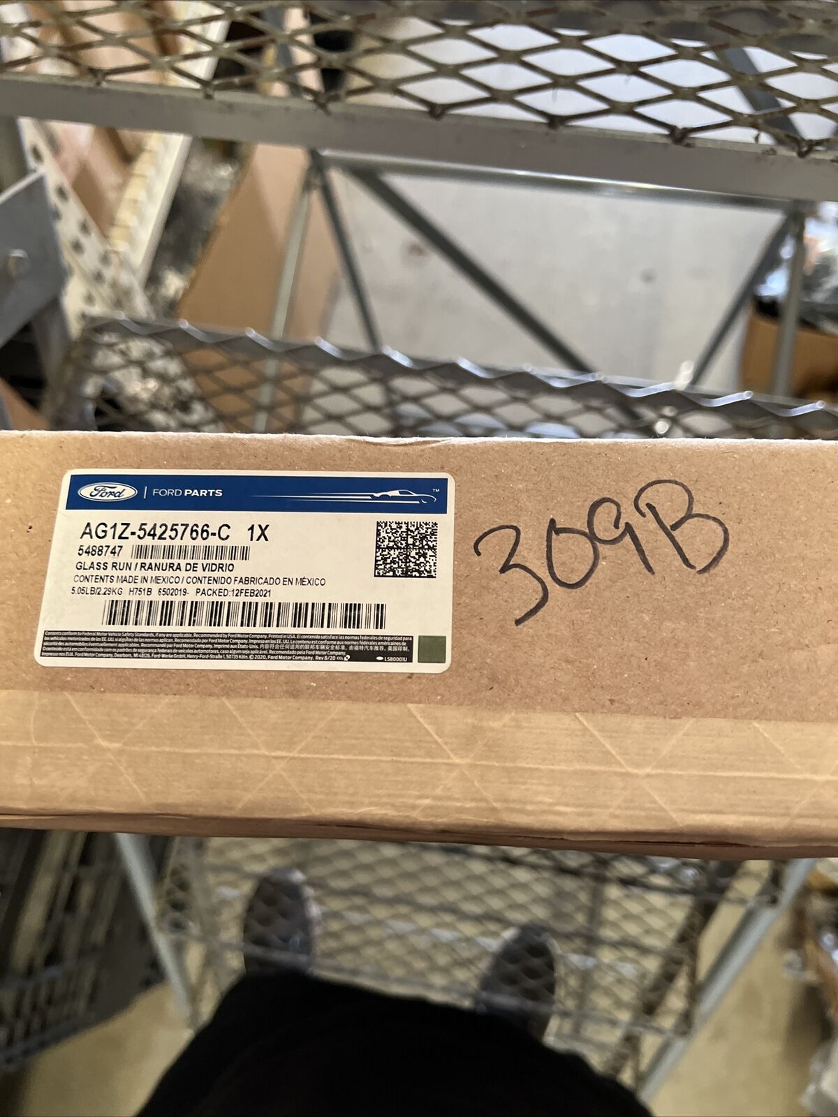 New OEM Ford Taurus Door Run Channel 10-19 AG1Z-5425766-C