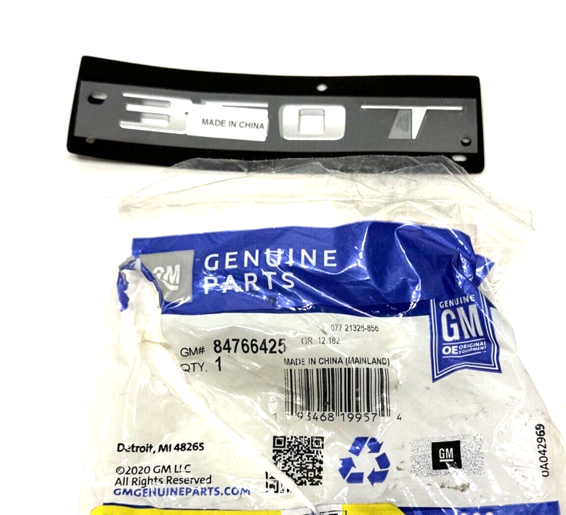 New OEM Genuine GM Cadillac XT4 XT5 XT6 Chrome Emblem "350T" CT4 CT5 84983508