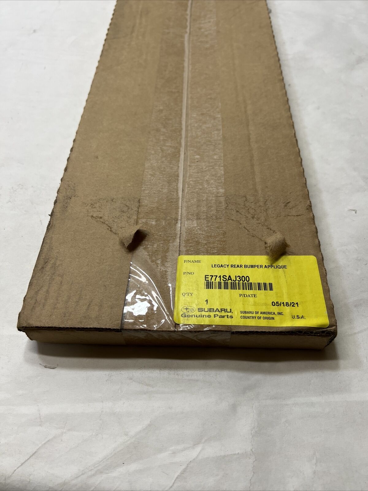 New OEM Genuine Subaru Legacy 2012-2014 Rear Bumper Applique E771SAJ300