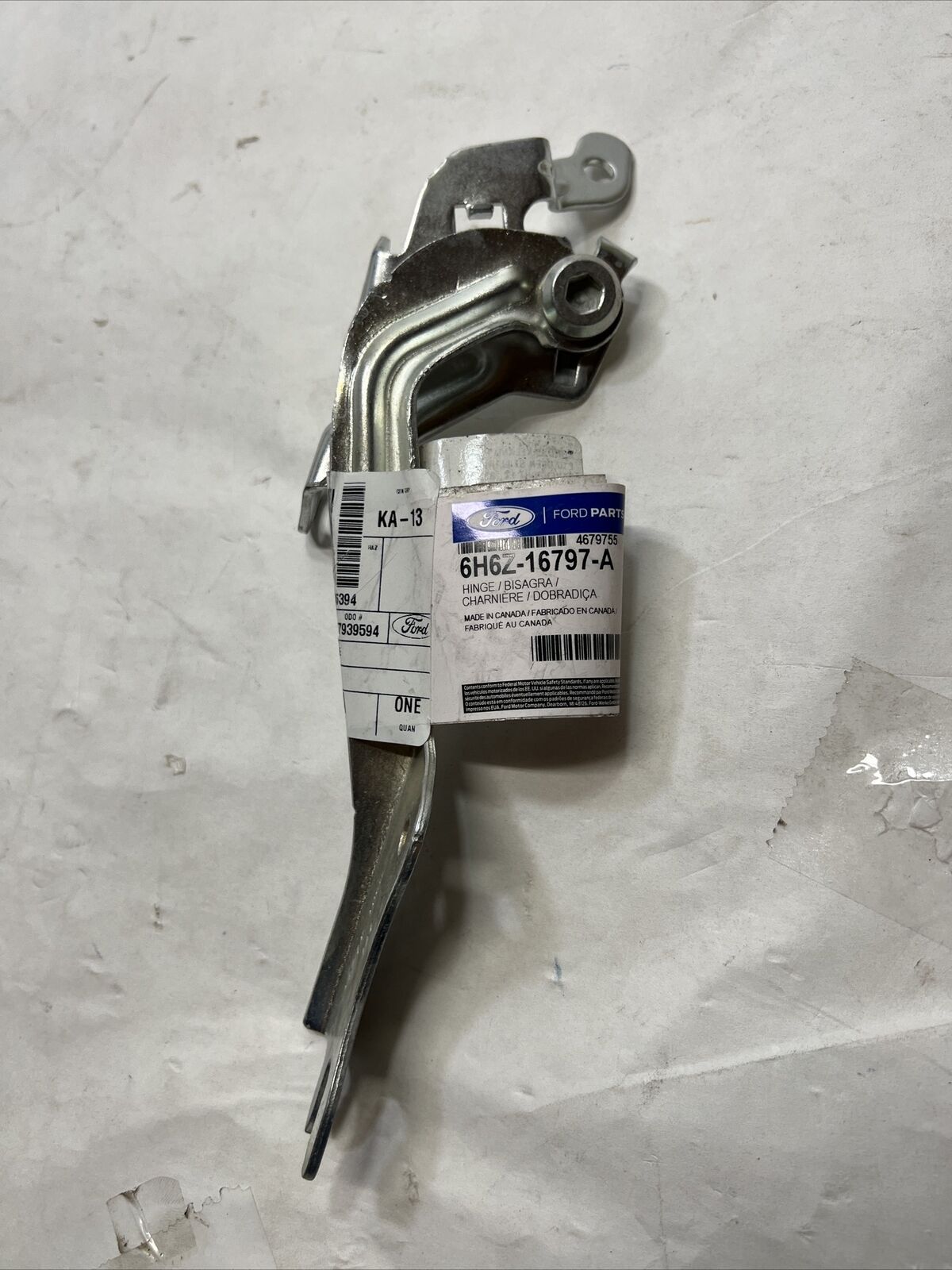 New OEM Genuine Ford MKZ 06-12 Left Driver Side Hinge Assembly Hood 6H6Z16797A