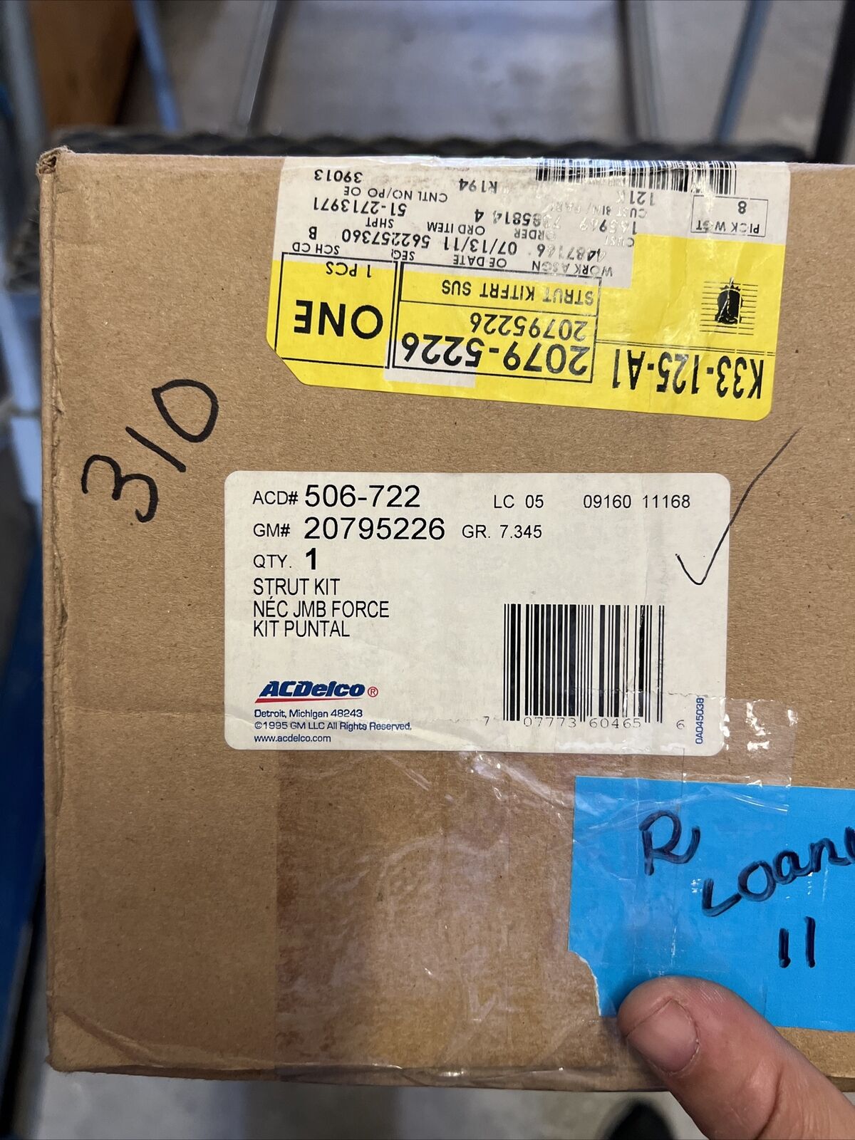 New OEM ACDelco Shock Absorber Strut Assembly Front Passenger Right Side 506-722