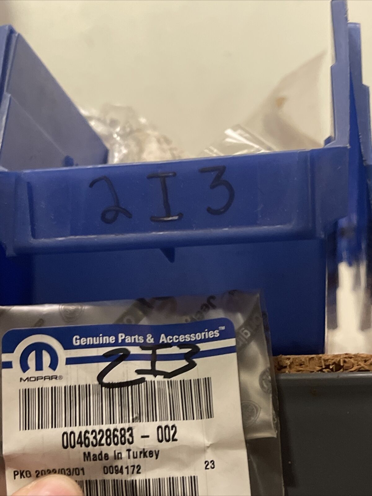 New OEM Genuine Mopar Wrangler 2020-2023 Upper Bolt Mounting 68027633AA