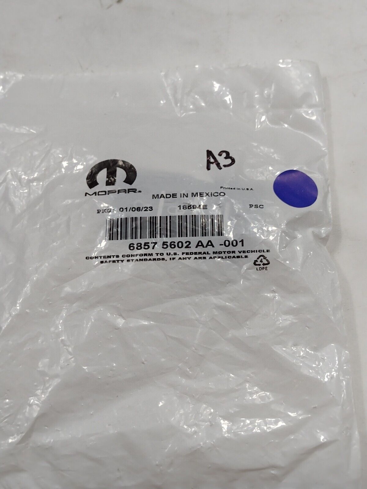 Genuine OEM Mopar RAM 1500 Integrated Key FOB Transmitter 2019-2024 68575602AA