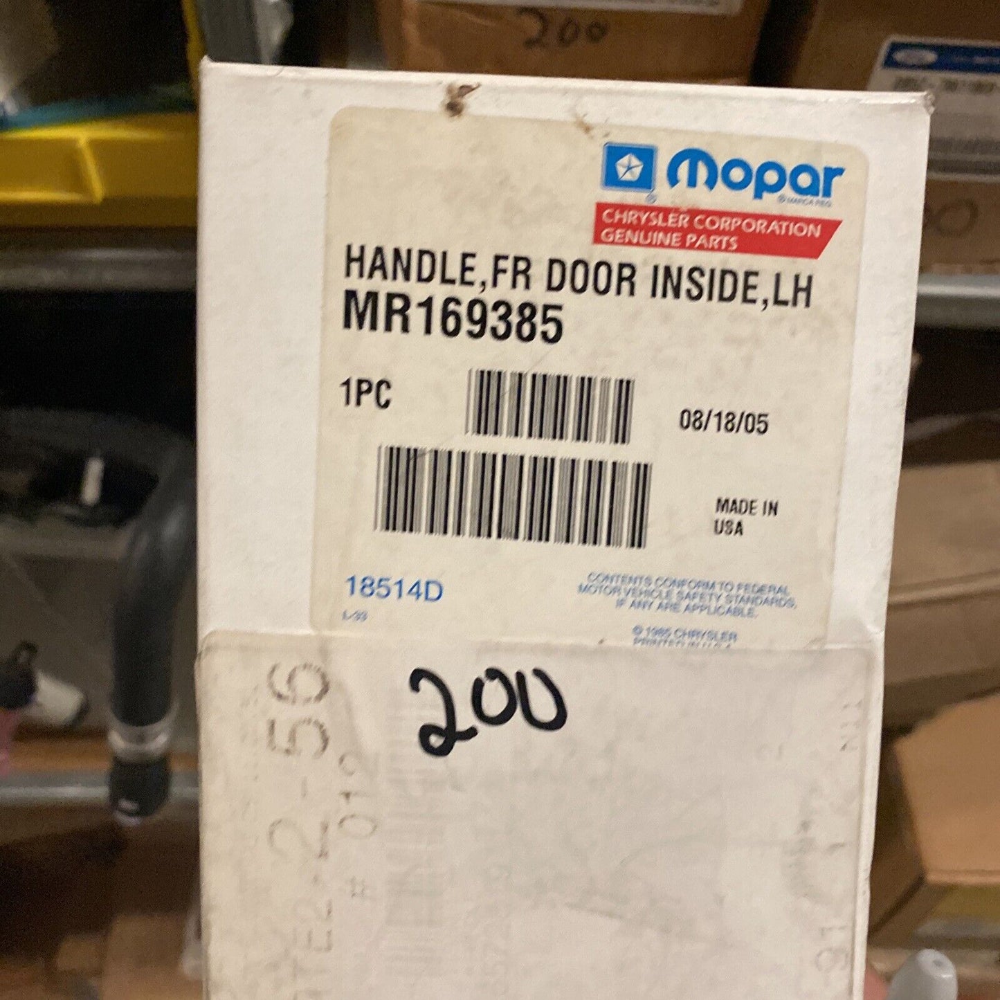 New OEM Mopar Chrysler Sebring Dodge Avenger Interior Handle 1995-99 MR169385