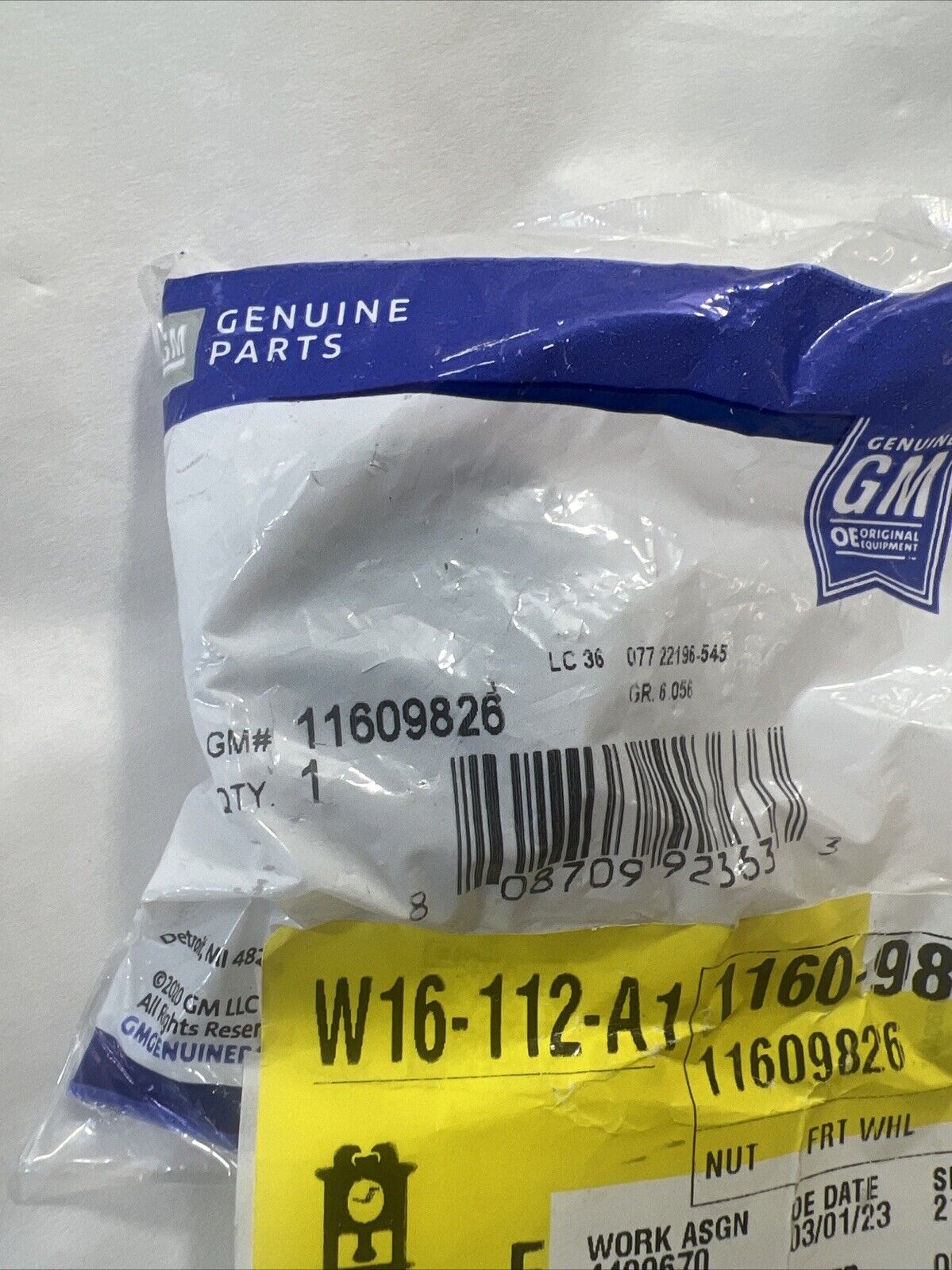 Genuine OEM GM ACDelco Chevrolet Colorado Cadillac Wheel Hub Nut 85-22 11609826