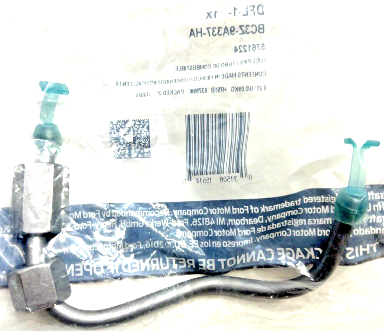 New OEM Genuine Ford Pipe Fuel Motorcraft DFL1