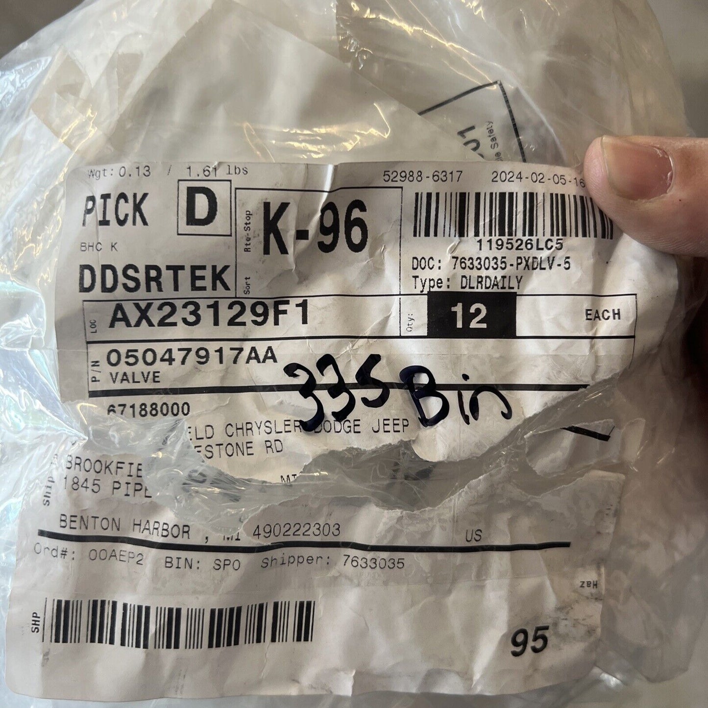 Genuine OEM Mopar Pacifica Engine Intake Valve Mopar 2016-2022 5047917AA