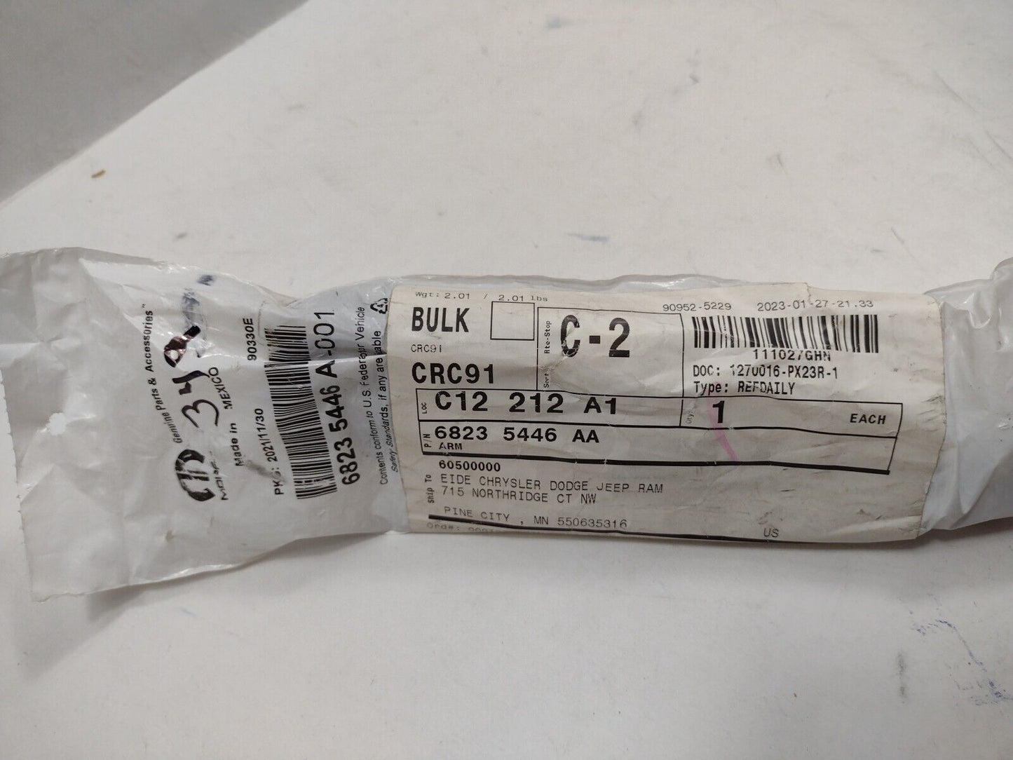 Genuine OEM Mopar Dodge Journey Front Wiper Arm Left 2013-2020 68235446AA