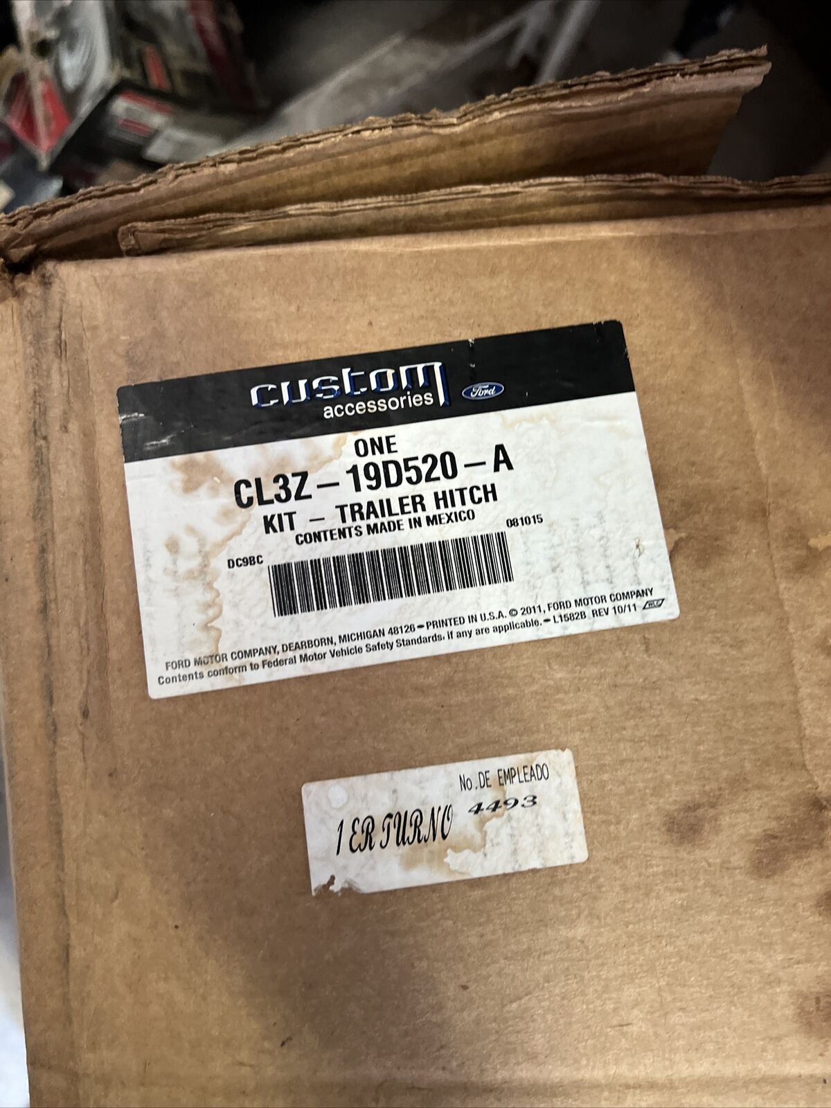 New OEM Genuine Ford F-150 Rear Bumper-Trailer Hitch  08-14 CL3Z-19D520-A