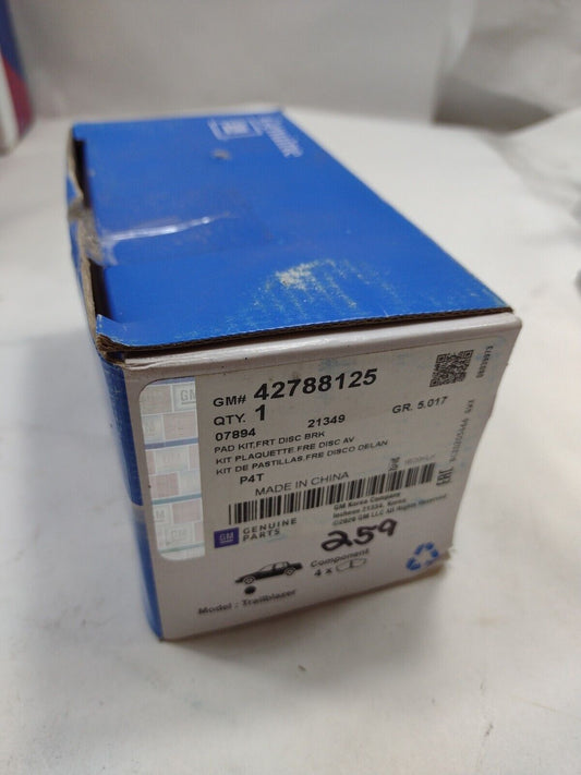 Genuine OEM GM Front Disc Brake Pad Set 42788125