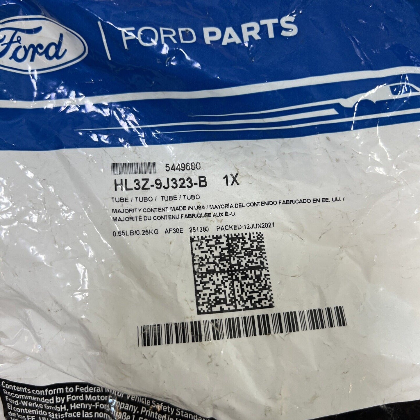 Genuine OEM Ford Tube Assembly HL3Z9J323B