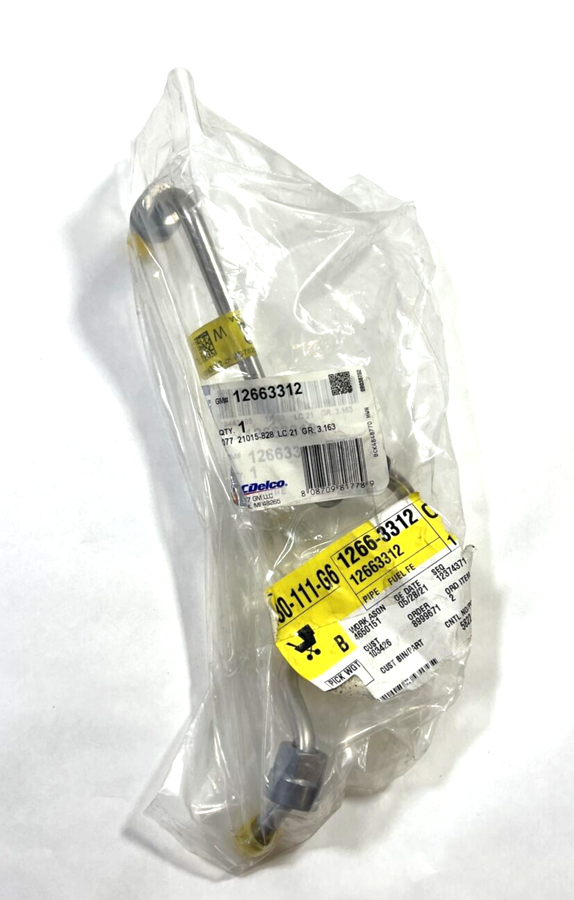 Genuine OEM GM CT4 Intermediate Fuel Feed Pipe 2020-2022 12663312