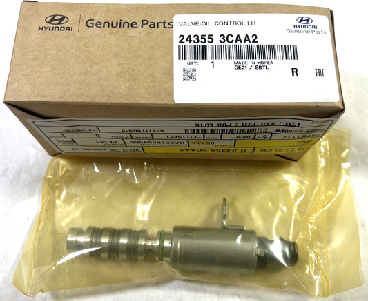 Genuine OEM Hyundai K900 Left Side Variable Valve Timing Solenoid Kia 243553CAA2