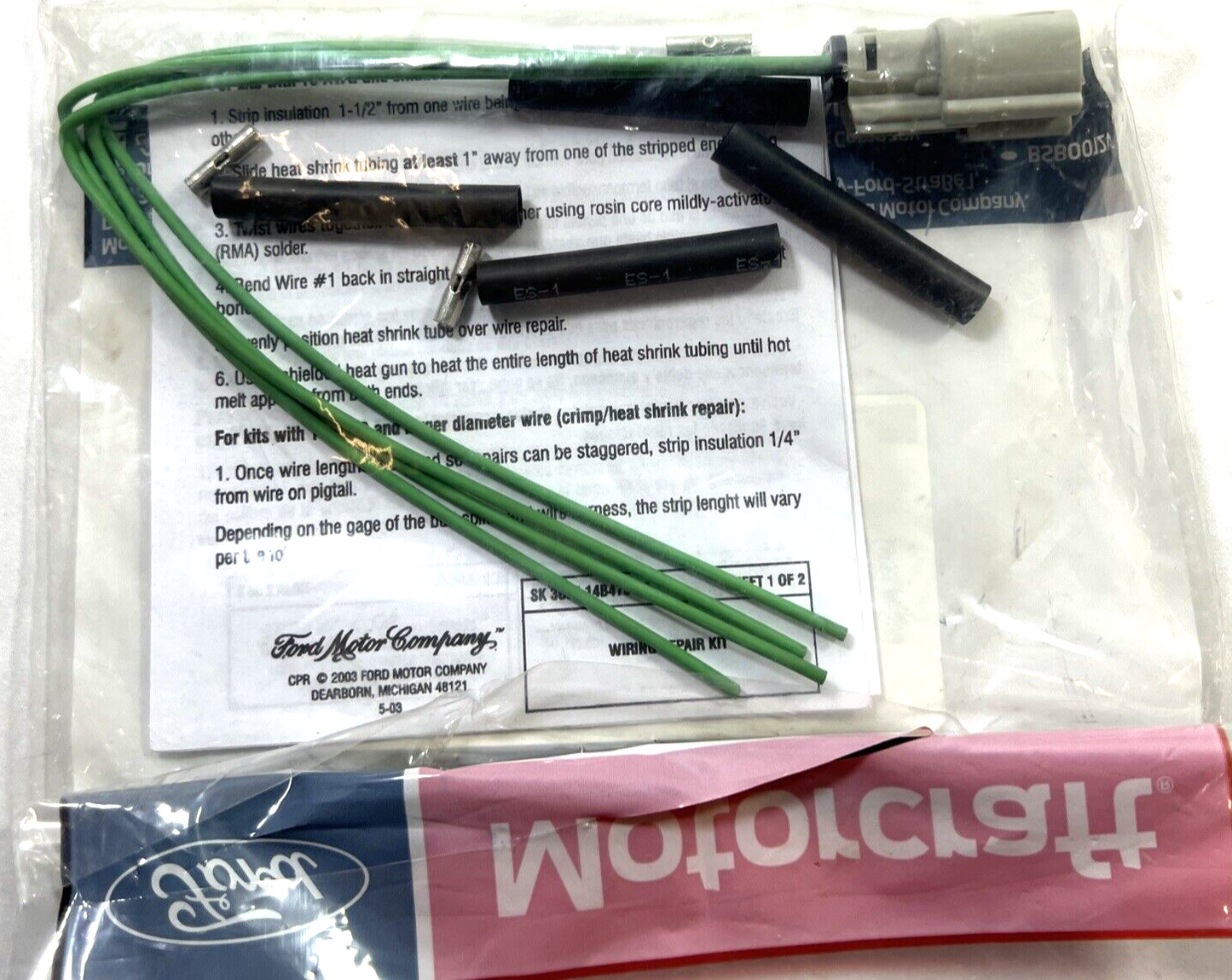 Genuine OEM Ford Wire Assembly Motorcraft WPT1438