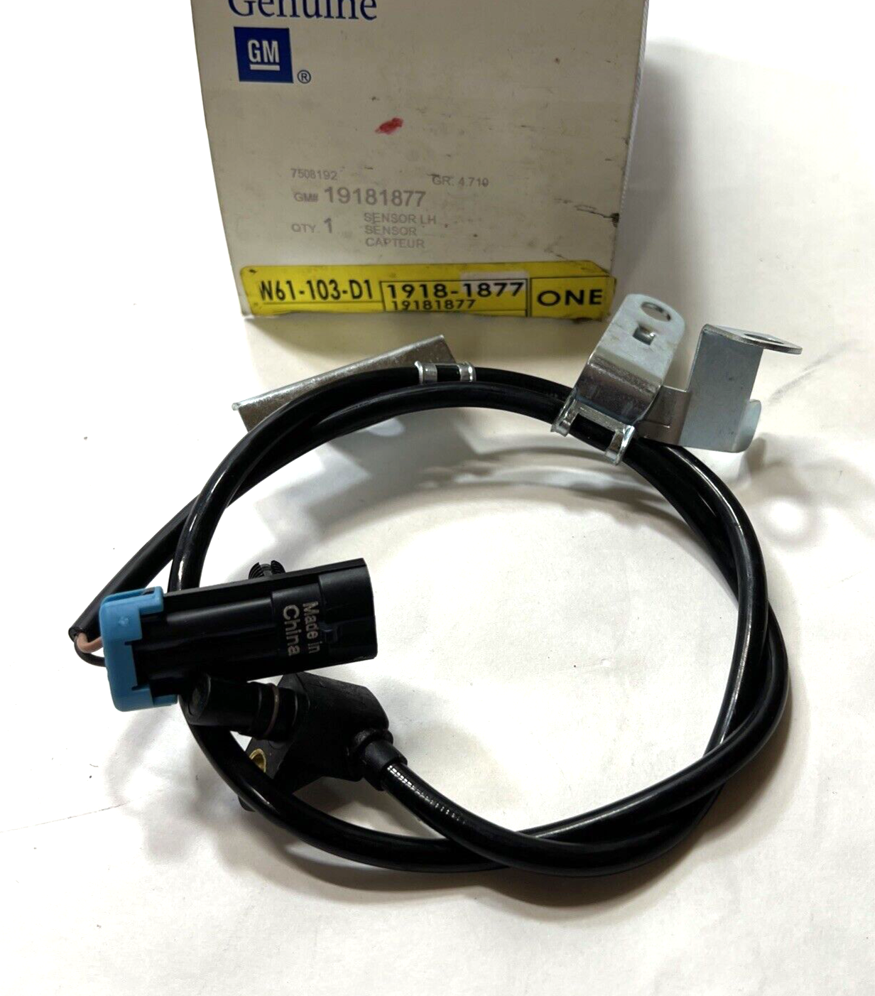 New OEM GM ACDelco Front Driver Left ABS Wheel Speed Sensor 19181877