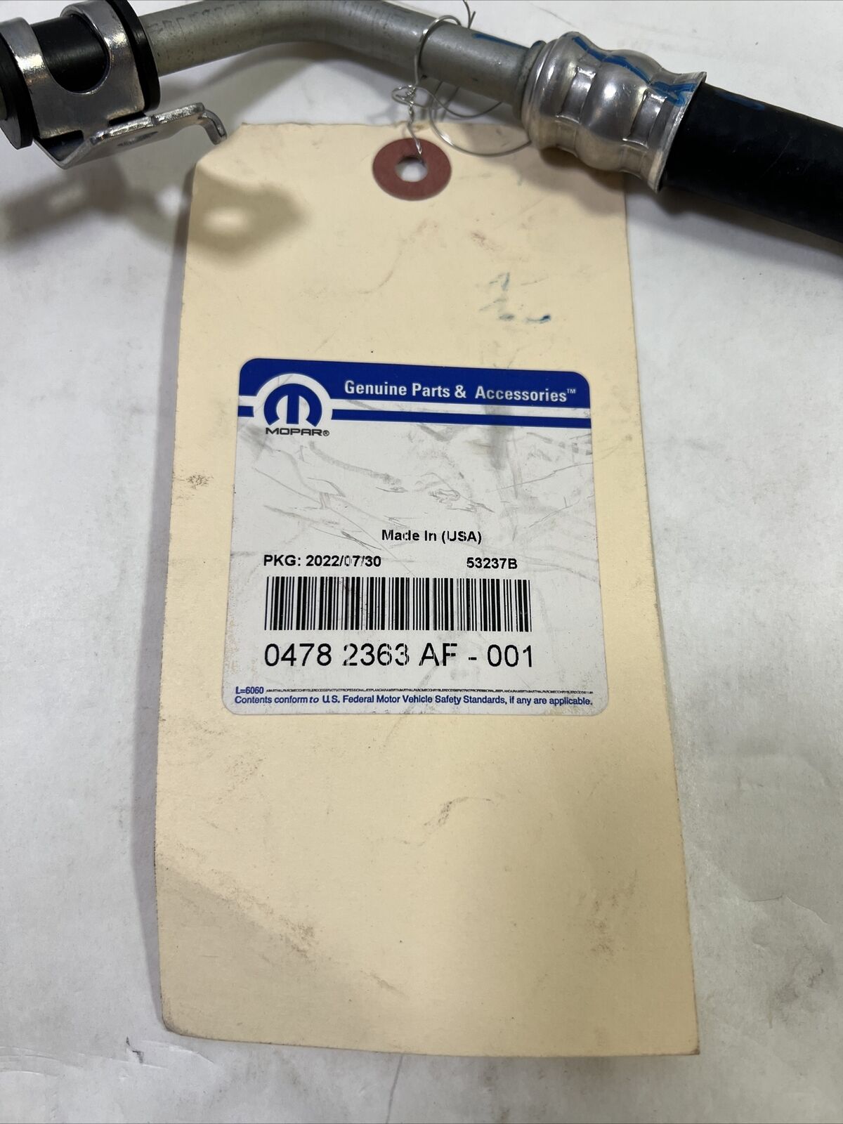 Genuine OEM Mopar 300 Power Steering Pressure Hose 2005-2010 4782363AD