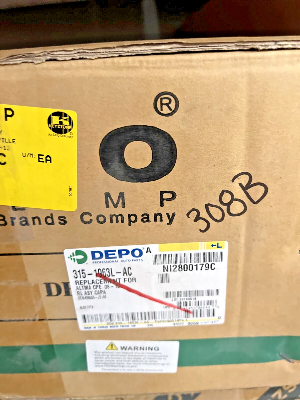 New OEM Genuine Nissan Altima 2008-2013 Tail Light Driver Side LEFT 26555JB100