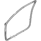 New OEM GM Cadillac DeVille SeVille Front Door Weatherstrip 1994-98 25690988