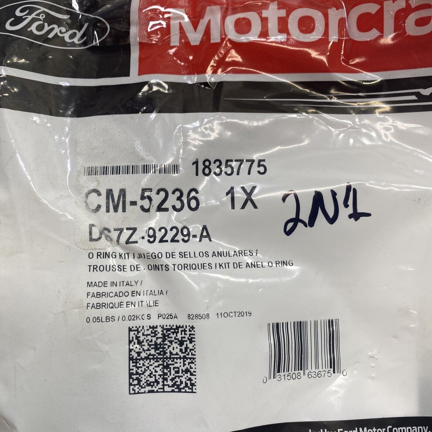 New OEM Ford Fuel Injector O-Ring Kit Motorcraft CM-5236