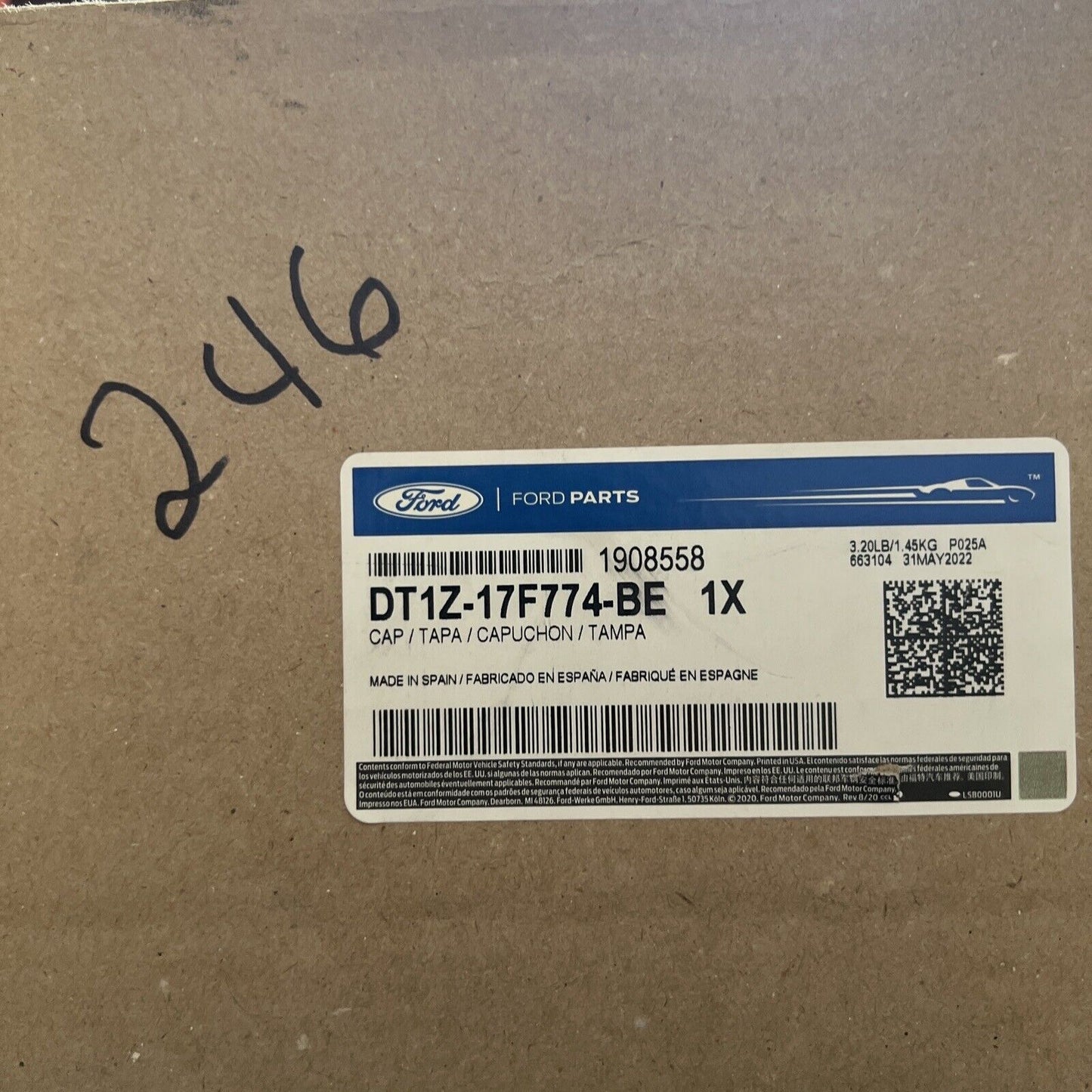 New OEM Genuine Ford Left Driver Bumper End Side Cap Cover DT1Z17F774BE