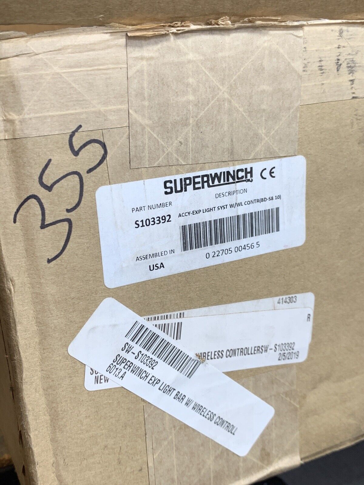 New Light Bar with Wireless Control for Jeep Wrangler Superwinch S103392