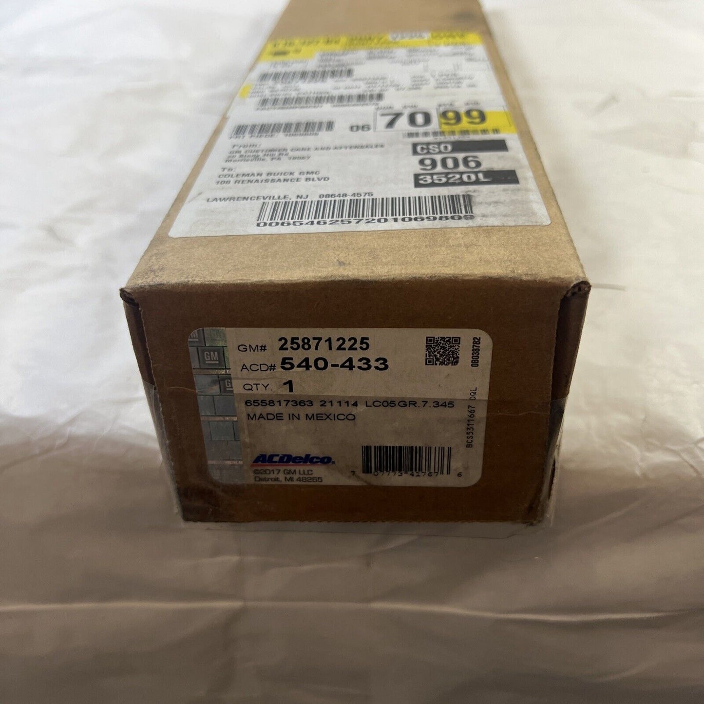 Genuine OEM GM ACDelco Chevrolet Rear Shock Absorber 2004-2010 540433 25871225