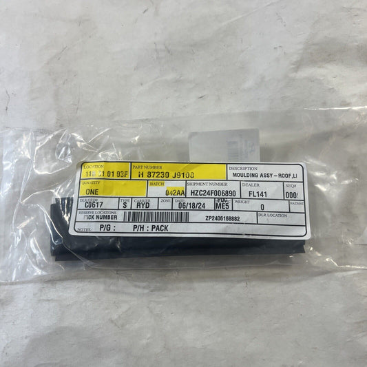Genuine OEM Hyundai Kona Front Left Driver Side Roof Molding Assembly 87230J9100