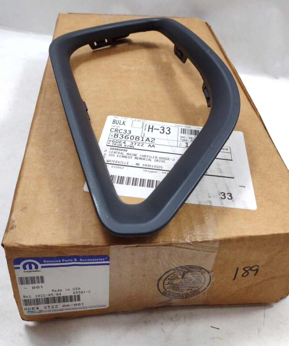 Genuine OEM Mopar Jeep Cherokee Fog Lamp Bezel Trim Left 2019-2023 6DE43TZZAA