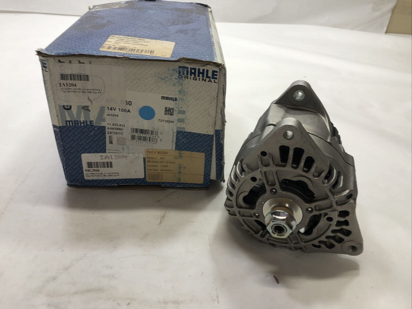 New Alternator For Marelli 54022468, 63320317, JCB 2871A168 Tractors; MAH-MG560