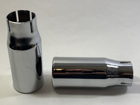 New Chrome Exhaust Extension Tips for Ford Fusion 2003-2009 3D Carbon 691223