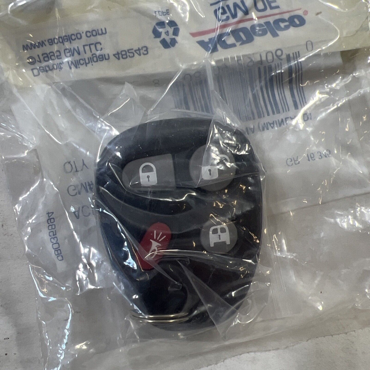 Genuine OEM GM ACDelco Chevrolet 4 Button Keyless Entry Remote Key Fob 15752330