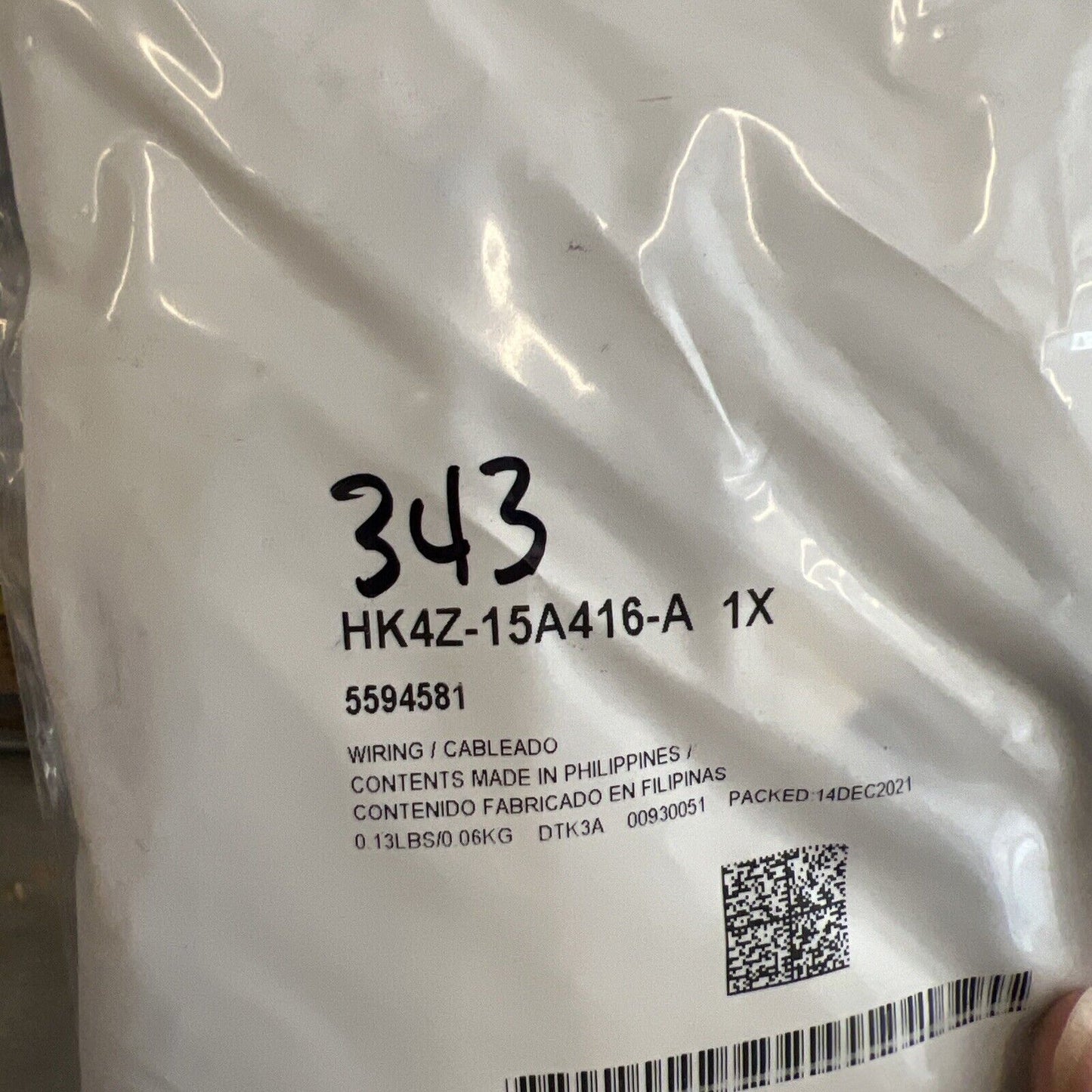 New Genuine Ford Trailer Hitch Wiring Kit HK4Z-15A416-A