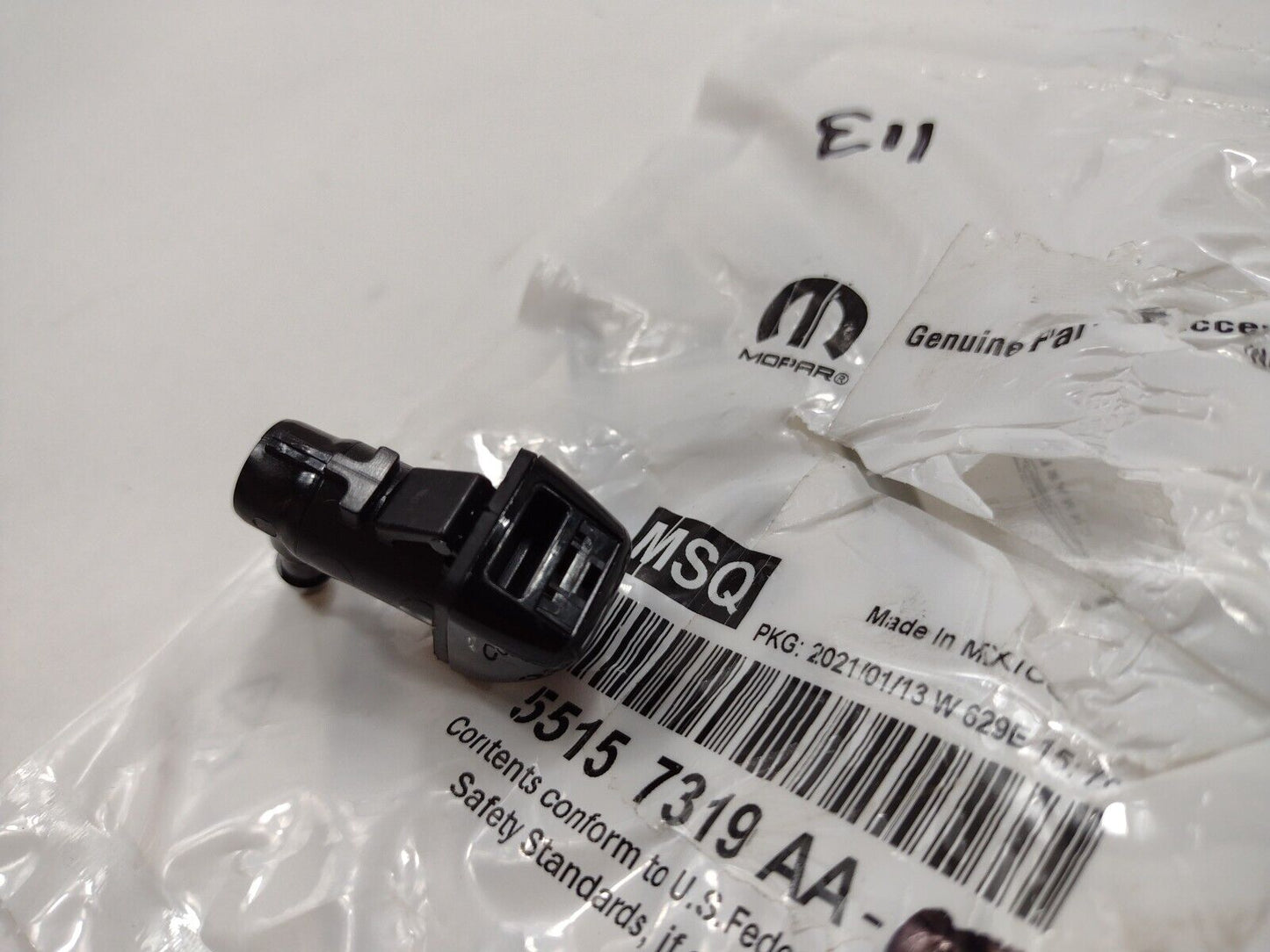 Genuine OEM Mopar Front Windshield Washer Wiper Nozzle Jet 2007-2012 55157319AA