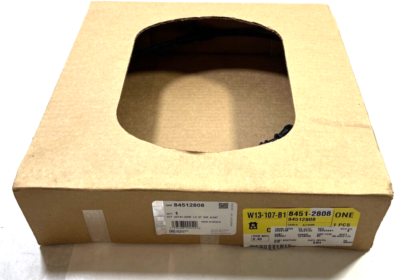 Genuine OEM GM Express 3500 Auto Trans Shifter Selector Cable 10-20 84512808